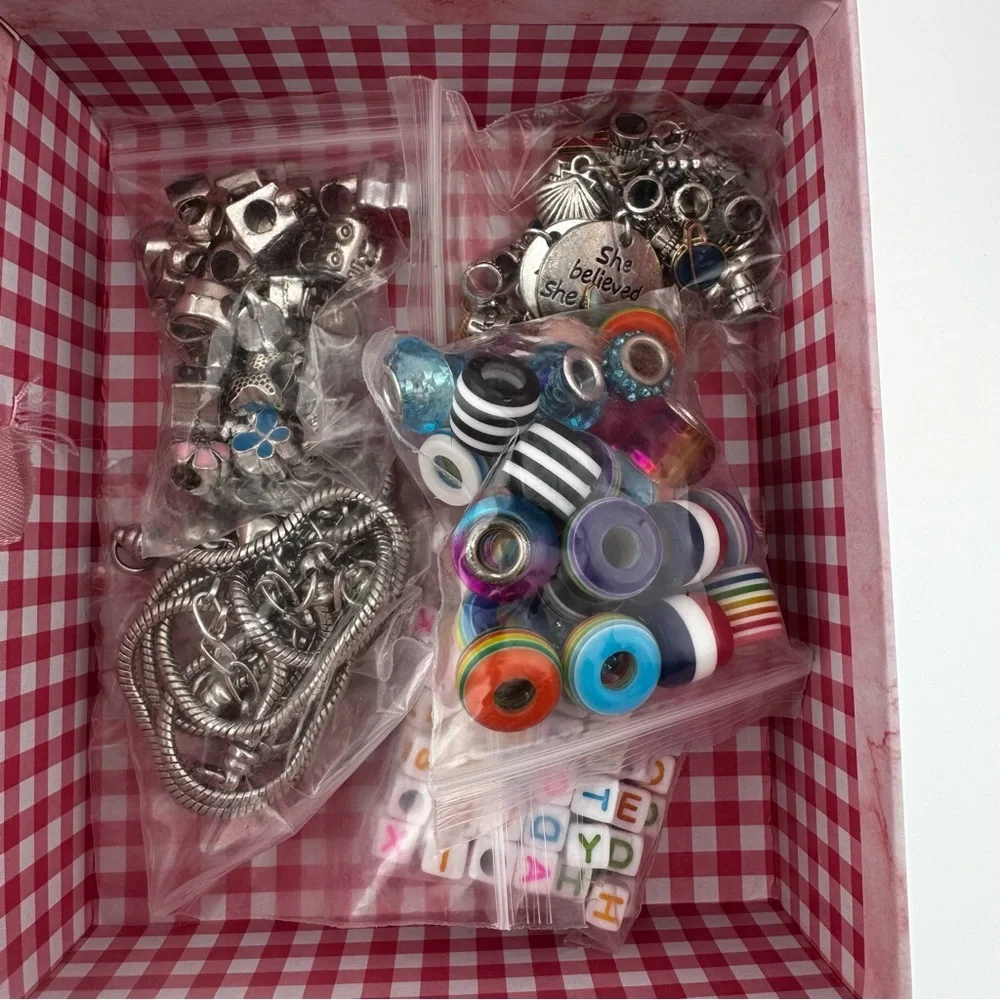 The Best Wishes to You New Charm making Kit. Colorful Bead and Charm Set Makes 5